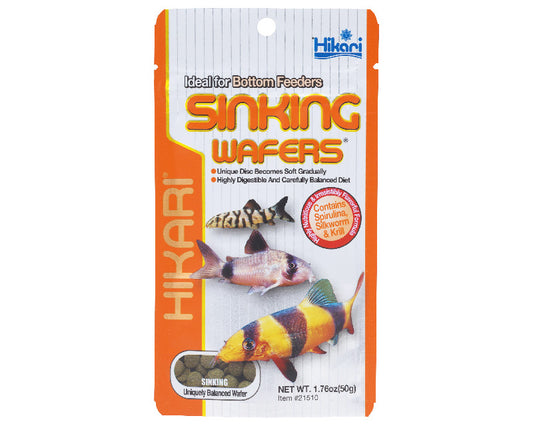 HIKARI - Sinking Wafer Fish food for botom dwellers cory catfish corydoras clown loach