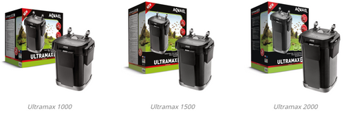 AQUAEL - ULTRAMAX External Cannister Freshwater and Marine Filter 1000 1500 2000